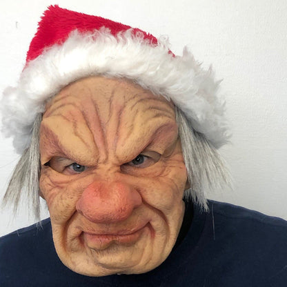 Realistic Old Man Halloween Mask, Full Head Latex, 23 Character Styles