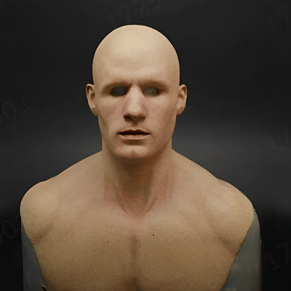 Realistic Old Man Halloween Mask, Full Head Latex, 23 Character Styles