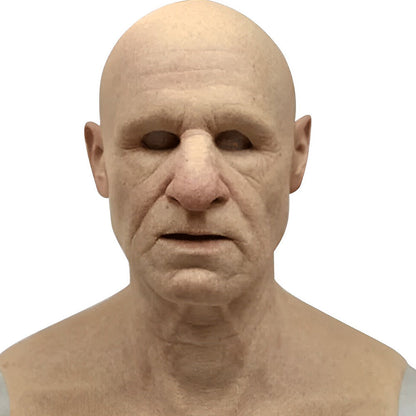 Full head latex Halloween character mask from the 23-style range, view 4