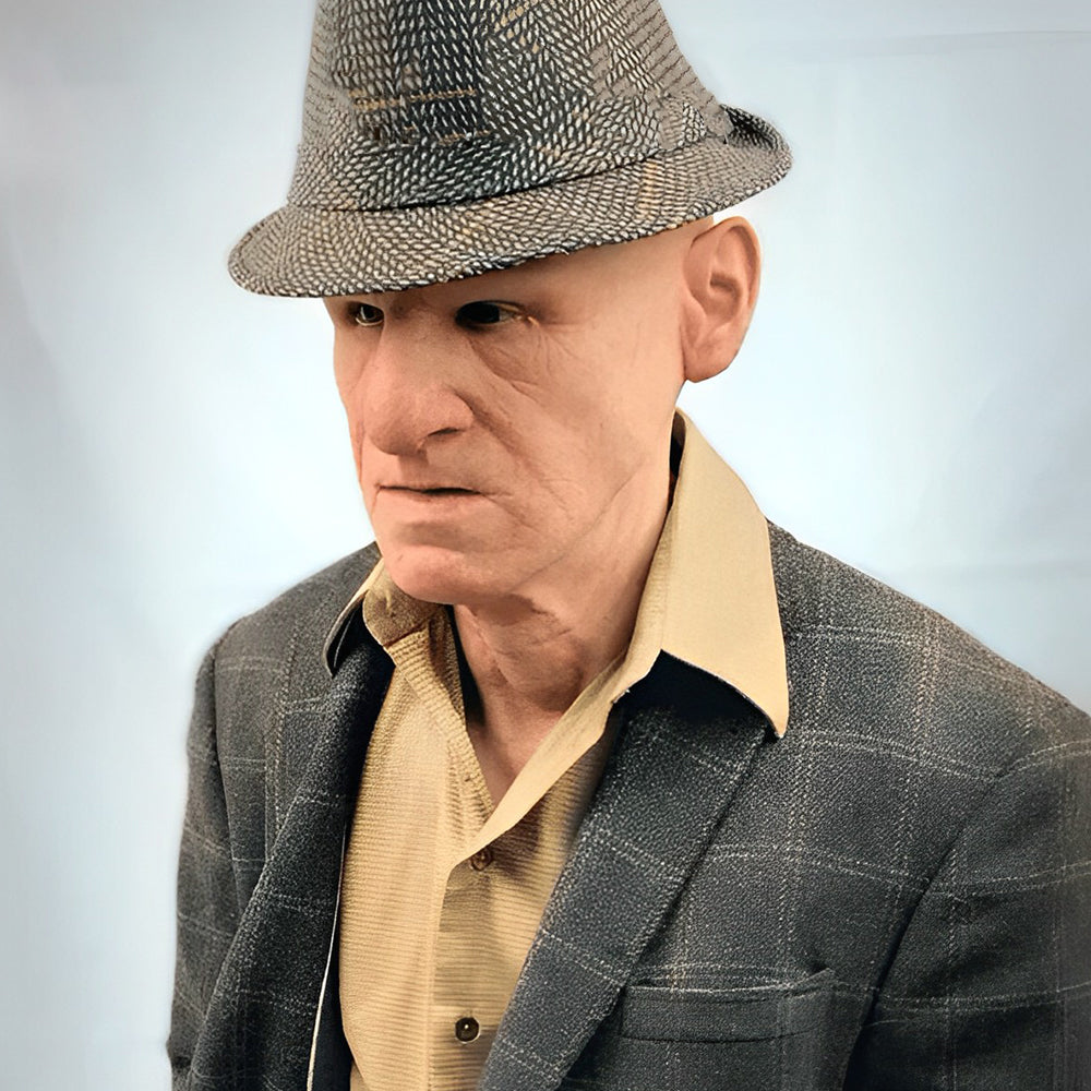 Full head latex Halloween character mask from the 23-style range, view 6