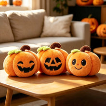 Halloween plush toy set with ghost, skeleton, and pumpkin characters