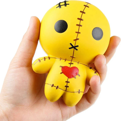 Halloween squishy toy displayed on a desk