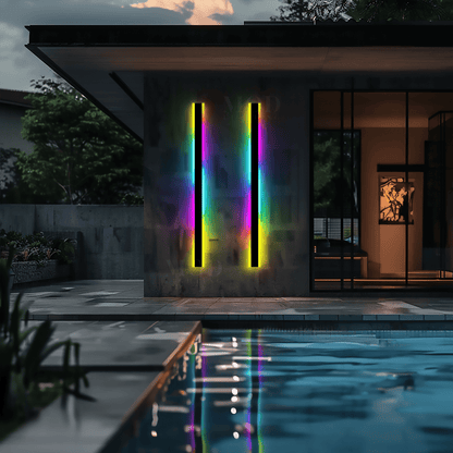 Haylen RGB – Outdoor Linear LED Wall Light, Color Changing, IP65 Waterproof