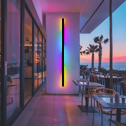 Haylen RGB – Outdoor Linear LED Wall Light, Color Changing, IP65 Waterproof