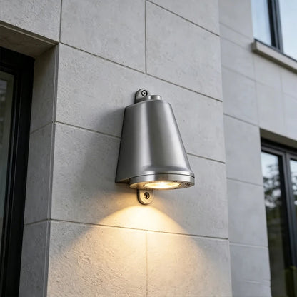 Bruk Industrial Outdoor Wall Light, Aluminum Sconce, IP65 Waterproof, Door & Porch Light