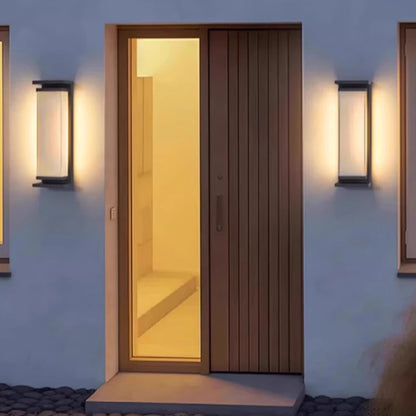 Edge Modern Outdoor LED Wall Light, Waterproof, Black Stainless Steel, Slim Linear Sconce