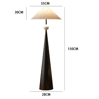 Modern floor lamp in a living room setting