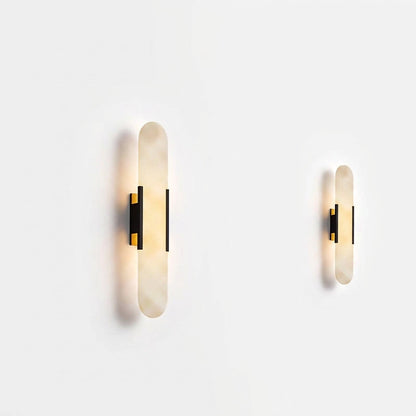 Marmor Outdoor Wall Light, Stainless Steel Marble-Effect Sconce, IP65 Waterproof