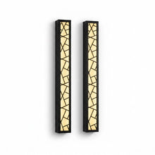 Ukray Modern Linear LED Outdoor Wall Light, Black, Warm White