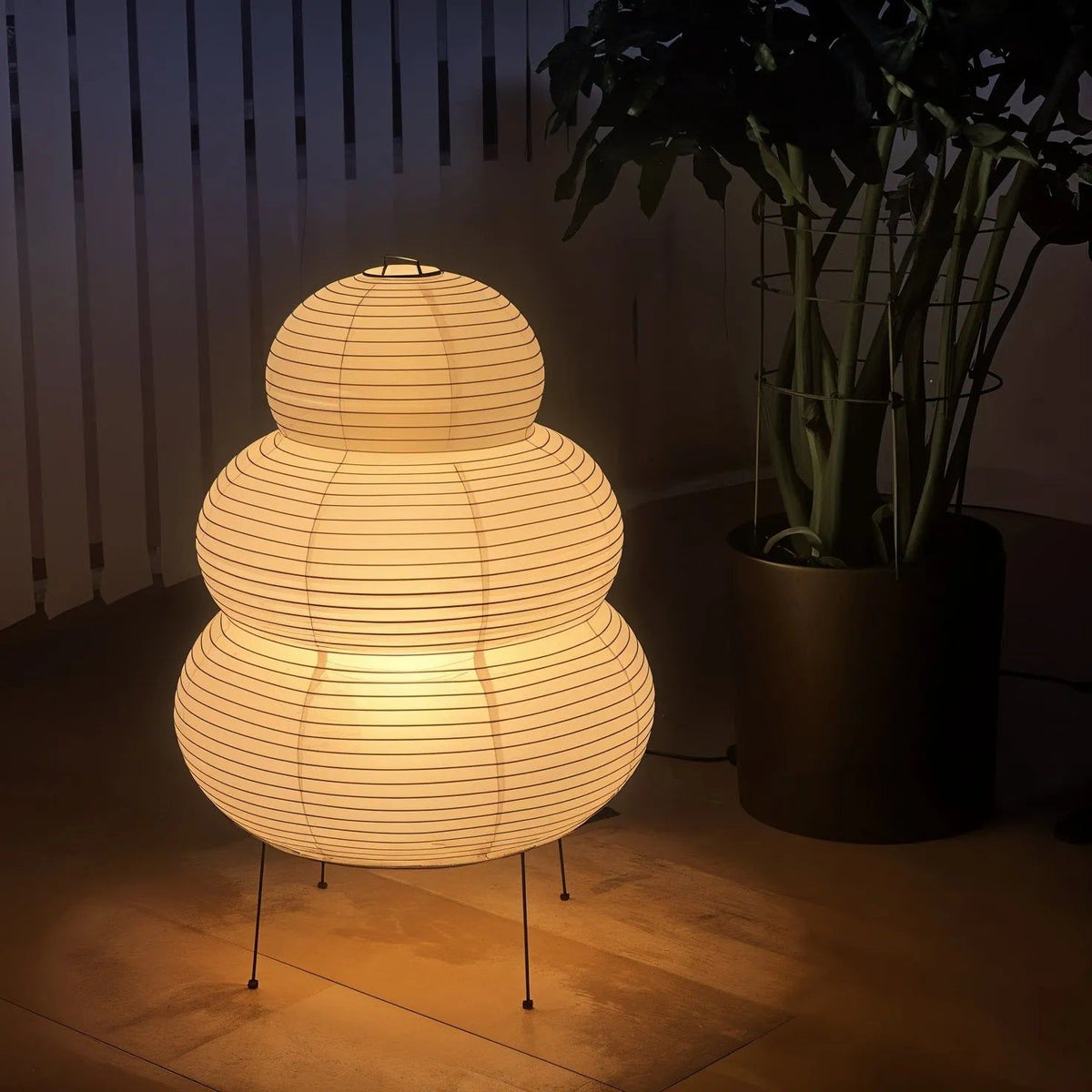 Kumo Lamps for Table, Japanese Lantern Table Lamps, White, 9 Sizes, Living Room & Bedside