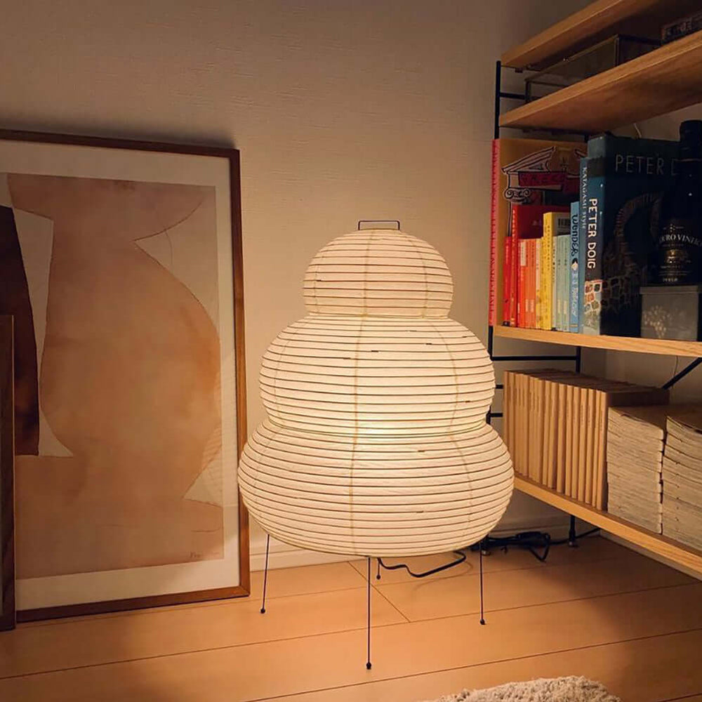 Kumo Lamps for Table, Japanese Lantern Table Lamps, White, 9 Sizes, Living Room & Bedside