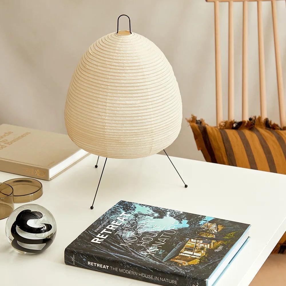 Kumo Lamps for Table, Japanese Lantern Table Lamps, White, 9 Sizes, Living Room & Bedside