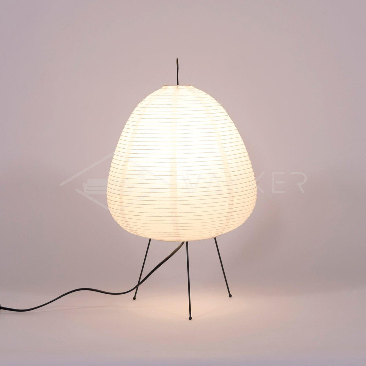 Kumo Lamps for Table, Japanese Lantern Table Lamps, White, 9 Sizes, Living Room & Bedside