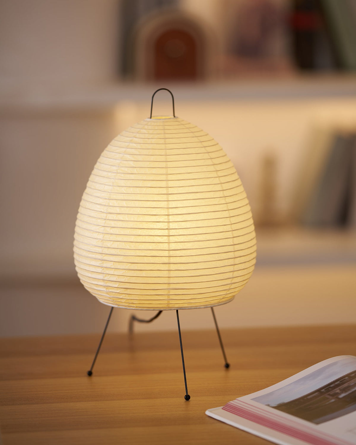 Kumo Lamps for Table, Japanese Lantern Table Lamps, White, 9 Sizes, Living Room & Bedside