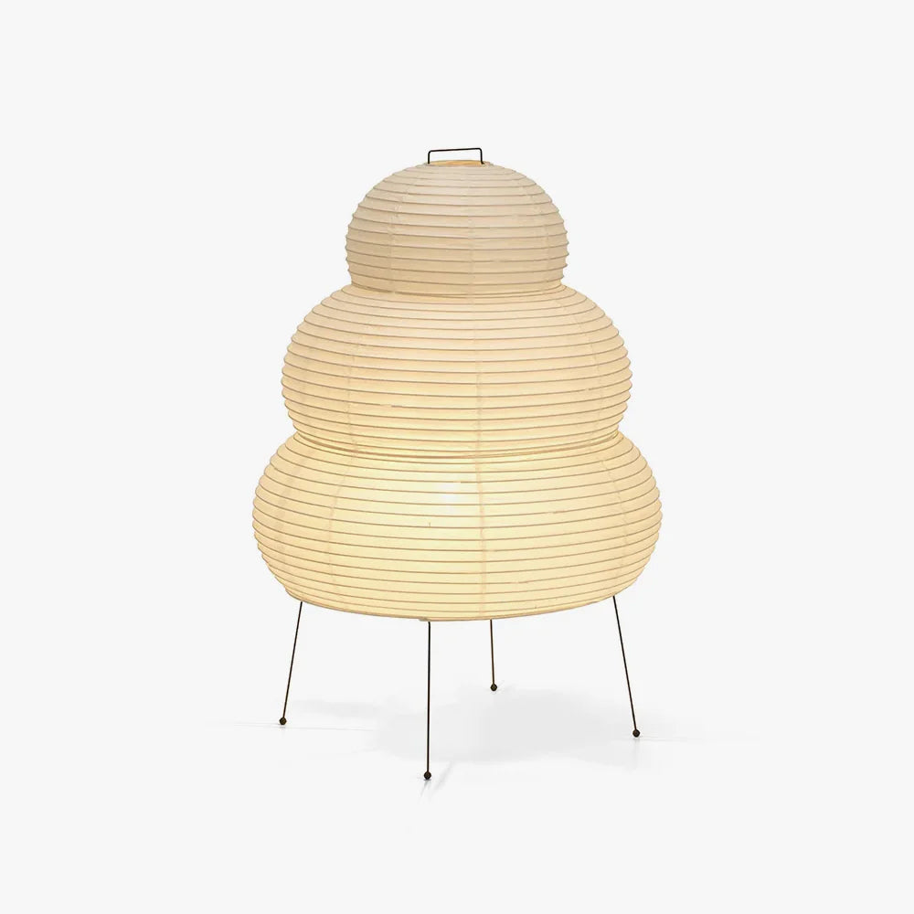 Japanese Rice Paper Lantern Table Lamp with mulberry paper shade