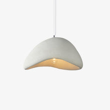 Moon dome pendant light in White finish