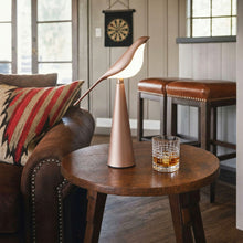 Magpie Table Lamp, Rotatable Adjustable LED, Rose Gold & Green, Reading Light