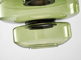 Kitchen Island Pendant Light Fixture, Layered Pendant Lamp, Smoke Grey, Green, Amber