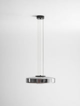 Kitchen Island Pendant Light Fixture, Layered Pendant Lamp, Smoke Grey, Green, Amber