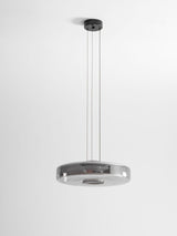 Kitchen Island Pendant Light Fixture, Layered Pendant Lamp, Smoke Grey, Green, Amber