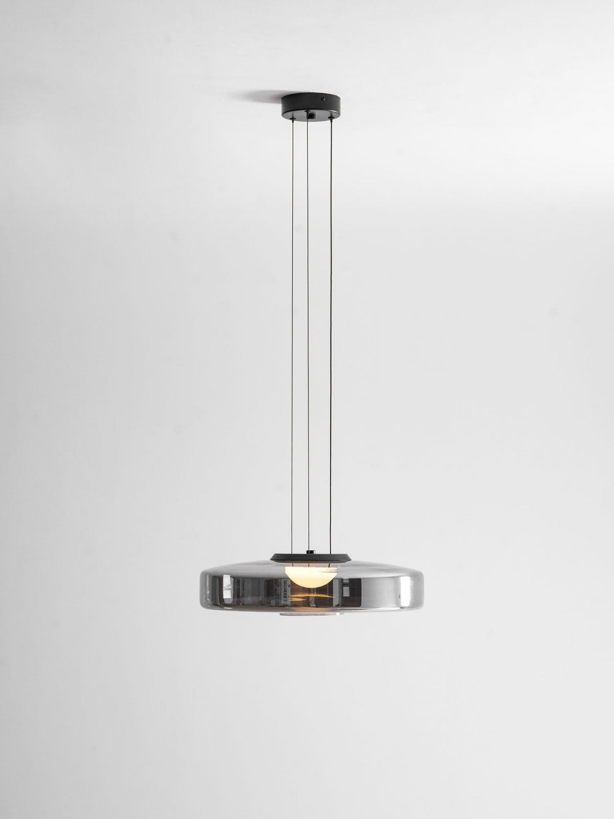 Kitchen Island Pendant Light Fixture, Layered Pendant Lamp, Smoke Grey, Green, Amber