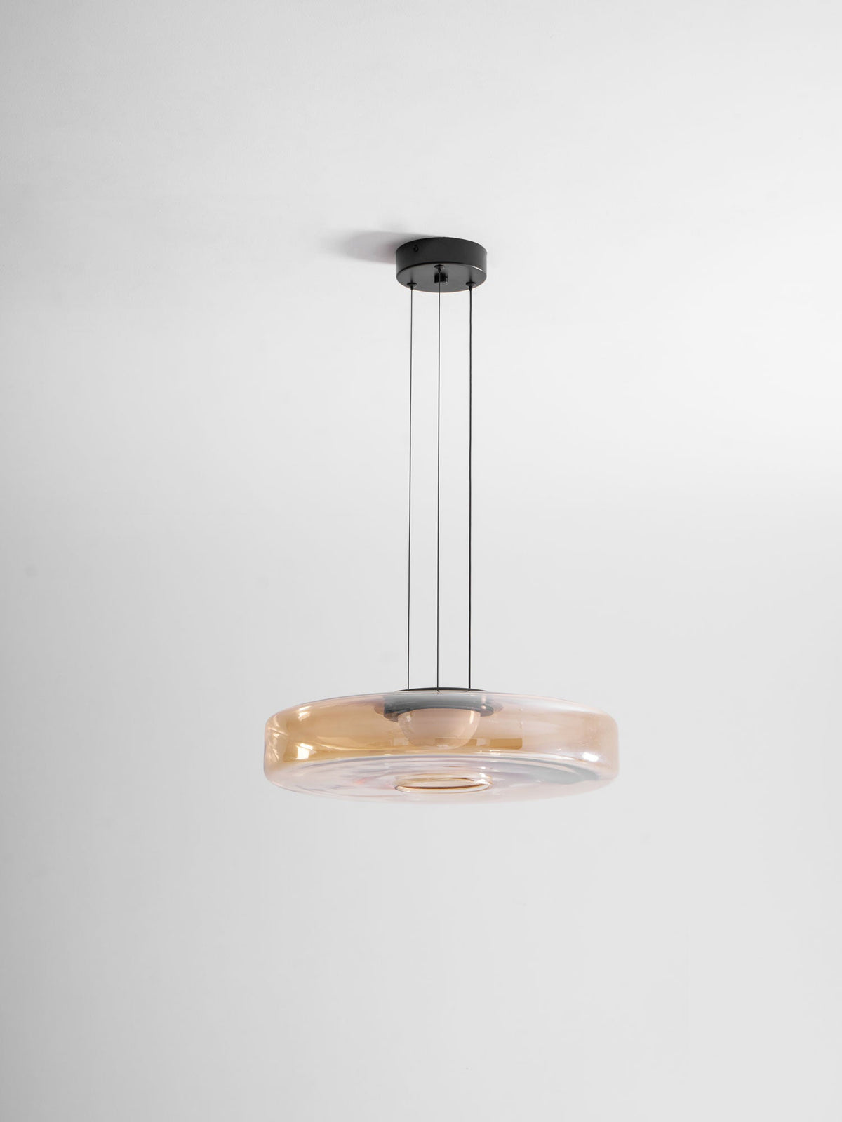 Kitchen Island Pendant Light Fixture, Layered Pendant Lamp, Smoke Grey, Green, Amber