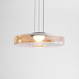 Kitchen Island Pendant Light Fixture, Layered Pendant Lamp, Smoke Grey, Green, Amber