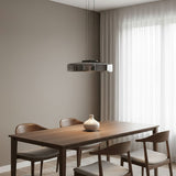 Kitchen Island Pendant Light Fixture, Layered Pendant Lamp, Smoke Grey, Green, Amber
