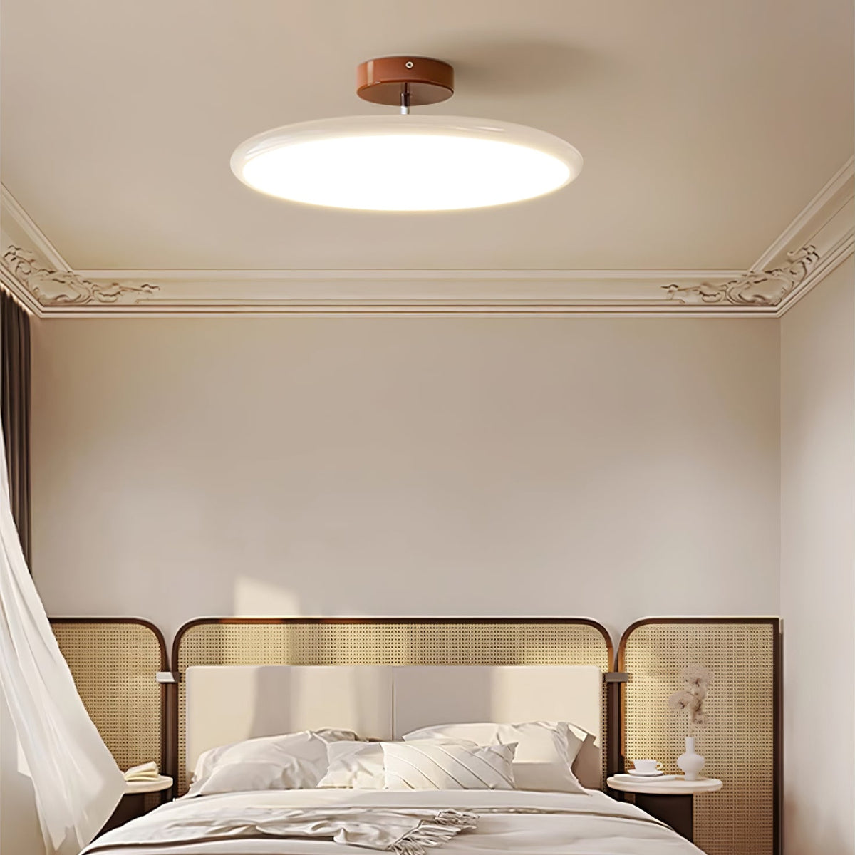 Tavi Ceiling Lights for Bedroom LED, Modern Flush Mount, 270° Swing Arm, Acrylic Shade