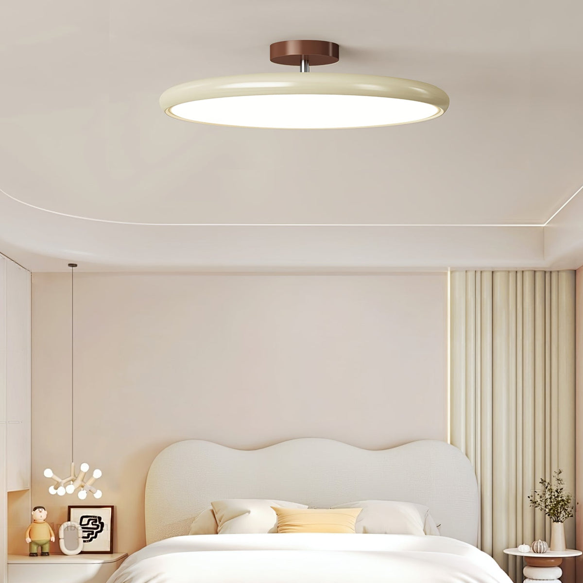 Tavi Ceiling Lights for Bedroom LED, Modern Flush Mount, 270° Swing Arm, Acrylic Shade