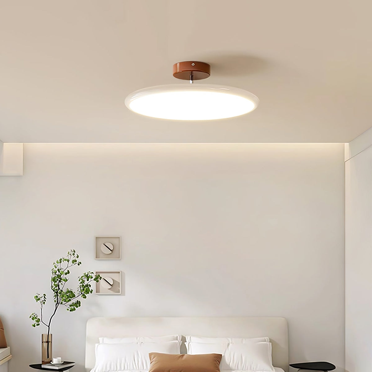 Tavi Ceiling Lights for Bedroom LED, Modern Flush Mount, 270° Swing Arm, Acrylic Shade
