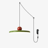 Eira Swag Lamp, Plug-In Pendant Swag Light Fixture, Hanging Ceiling Light with 2 Hooks