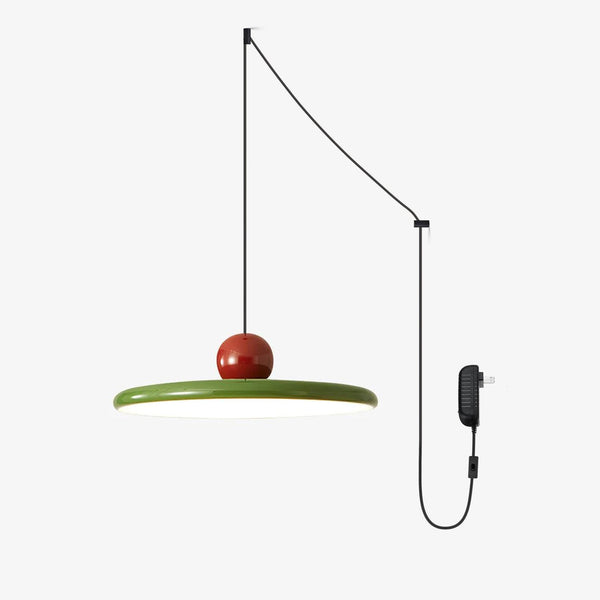 Eira Swag Lamp, Plug-In Pendant Swag Light Fixture, Hanging Ceiling Light with 2 Hooks