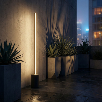 Halden Linear LED Pathway Light Bar, Matte Black, IP65 Weatherproof