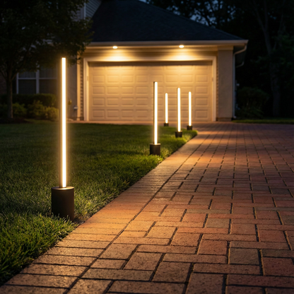 Halden Linear LED Pathway Light Bar, Matte Black, IP65 Weatherproof