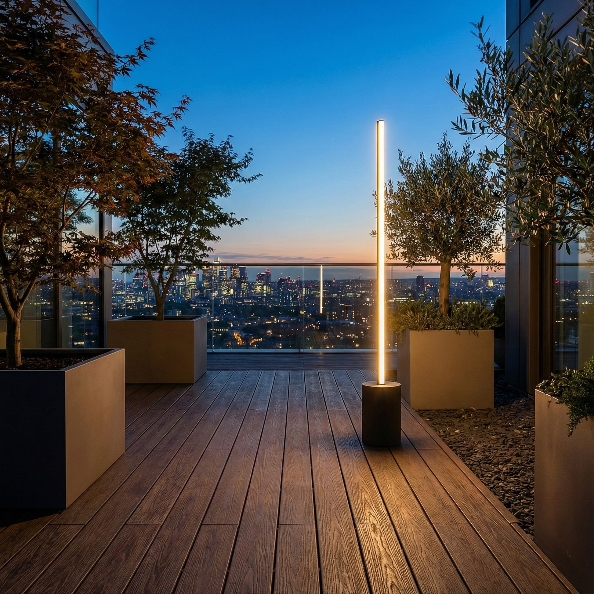 Halden Linear LED Pathway Light Bar, Matte Black, IP65 Weatherproof