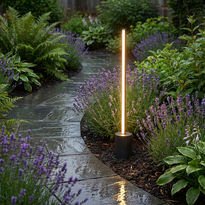 Halden Linear LED Pathway Light Bar, Matte Black, IP65 Weatherproof
