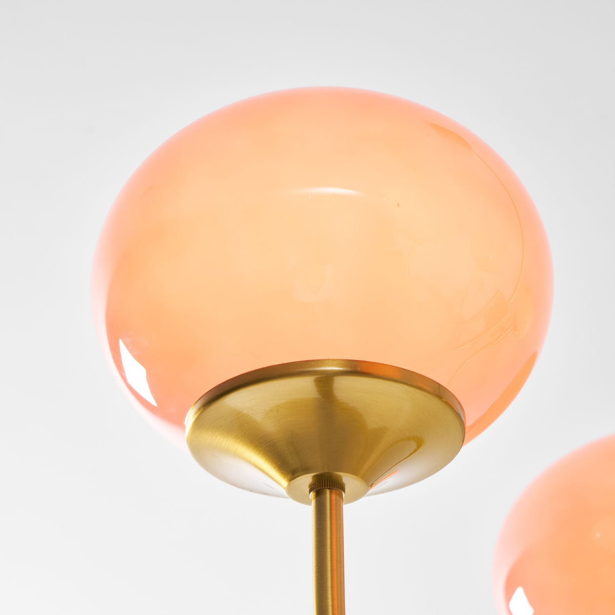 Cloudlet Modern Chandelier, Hand-Sprayed Glass Shades, Adjustable Drop