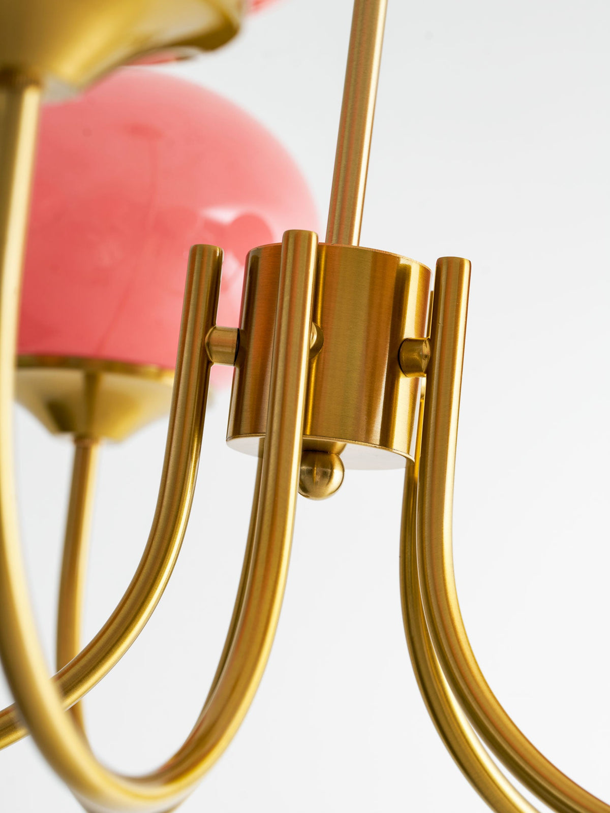 Cloudlet Modern Chandelier, Hand-Sprayed Glass Shades, Adjustable Drop