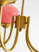 Cloudlet Modern Chandelier, Hand-Sprayed Glass Shades, Adjustable Drop