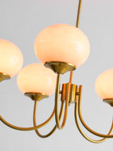 Cloudlet Modern Chandelier, Hand-Sprayed Glass Shades, Adjustable Drop
