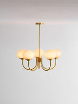 Cloudlet Modern Chandelier, Hand-Sprayed Glass Shades, Adjustable Drop