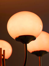 Cloudlet Modern Chandelier, Hand-Sprayed Glass Shades, Adjustable Drop