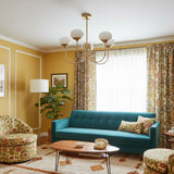 Cloudlet Modern Chandelier, Hand-Sprayed Glass Shades, Adjustable Drop