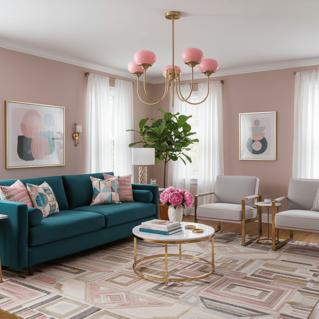 Marshmallow Chandelier — styled entryway scene