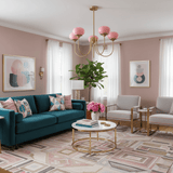 Marshmallow Chandelier — styled entryway scene