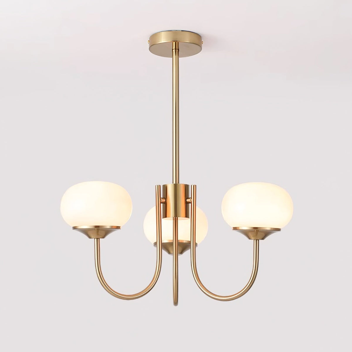 Cloudlet Modern Chandelier, Hand-Sprayed Glass Shades, Adjustable Drop