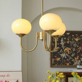 Cloudlet Modern Chandelier, Hand-Sprayed Glass Shades, Adjustable Drop
