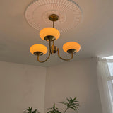 Cloudlet Modern Chandelier, Hand-Sprayed Glass Shades, Adjustable Drop