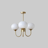Cloudlet Modern Chandelier, Hand-Sprayed Glass Shades, Adjustable Drop